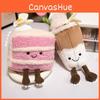 Bear Doll Heartwarming Cake And Milk Tea Themed Plush Toy Adorable Girl Gift