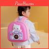 Printed Kitten Cartoon Backpack Lightweight Breathable Children Schoolbag