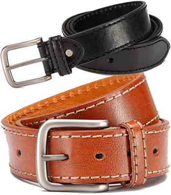 Elegant Men's Designer Belt with Outer Seam