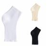 3Pairs Knitted Short Tube Socks Solid Color Mid-calf  Socks Women Breathable Bare Toe Socks  Lady