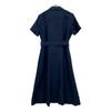 Brooks Brothers Navy Linen Belted Shirt Dress dress XS NavyUsed