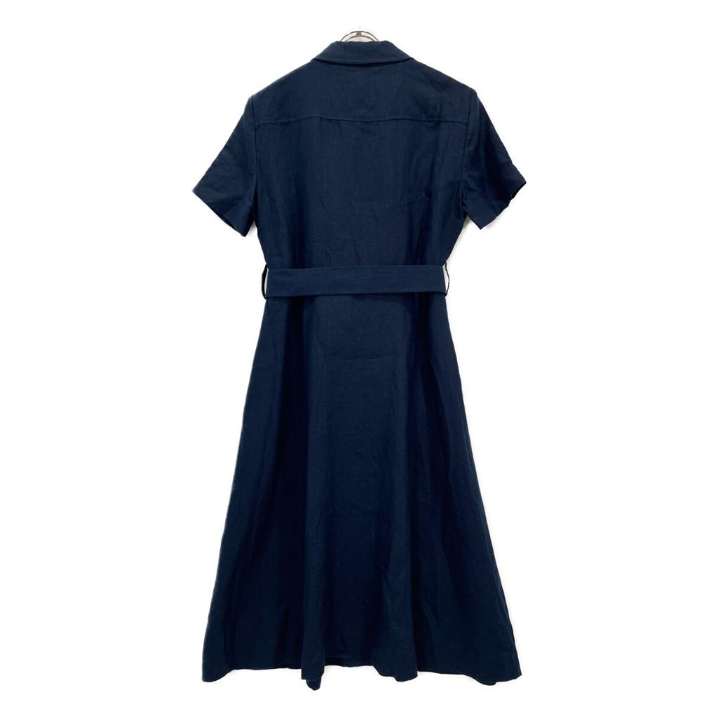 Brooks Brothers Navy Linen Belted Shirt Dress dress XS NavyUsed