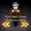 2PCS Universal Motorcycle LED Turn Signal Lamp Color Projection Lamp Sequential Flowing Flash Indicator Lights Running Light