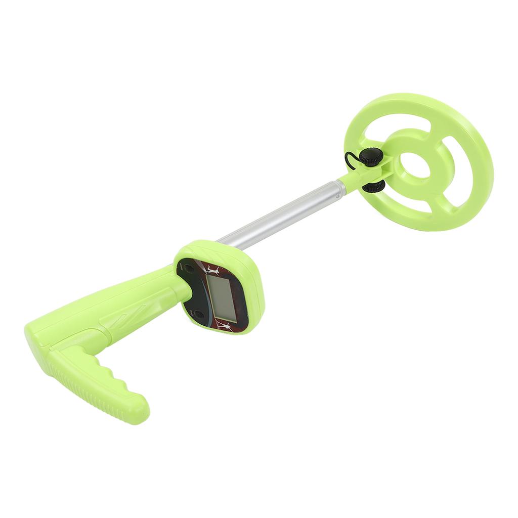 Handheld Metal Detector Waterproof Lightweight Length Adjustable Folding Kids Metal Detector Green