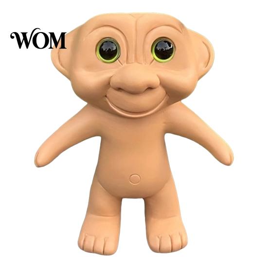 Small Flower Pot Cute Troll Planter, Decorative Resin Flowerpot, Novelty Plant Shape Planter for Succulents Indoor Outdoor Decoration, Unique