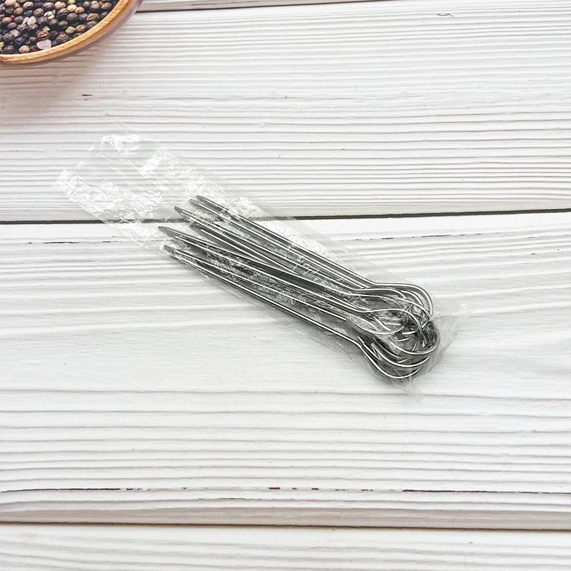 Food-Grade 304 Stainless Steel 9-Shaped Hook Skewers for Grilled Meat In Oven