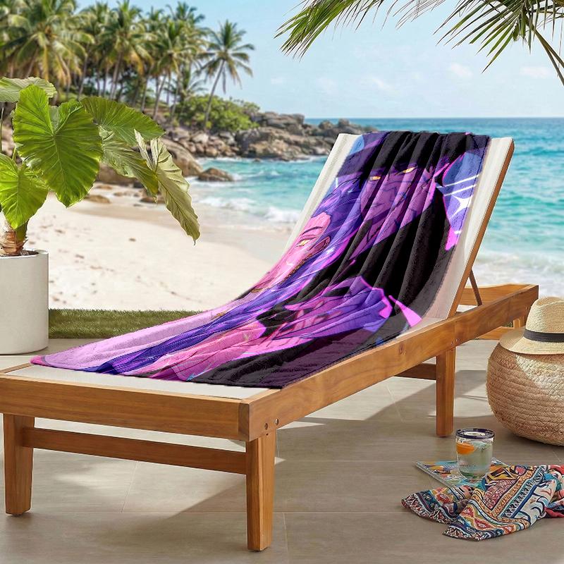 Kpop Hunter Fashion Beach Towel: Ideal for Summer Adventures Soft, Absorbent and Quick Drying Suitable for Swimming and Bathing