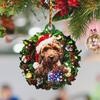1pc Puppy Acrylic Christmas Pendant, Christmas Tree Ornaments Christmas Decorations for Home 2026 Navidad Natal Gifts New Year