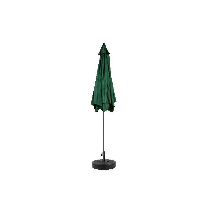 Parasol Extérieur Rectangulaire Double Face De 2,7 M Avec Manivelle (vert Foncé) (sans Pied)