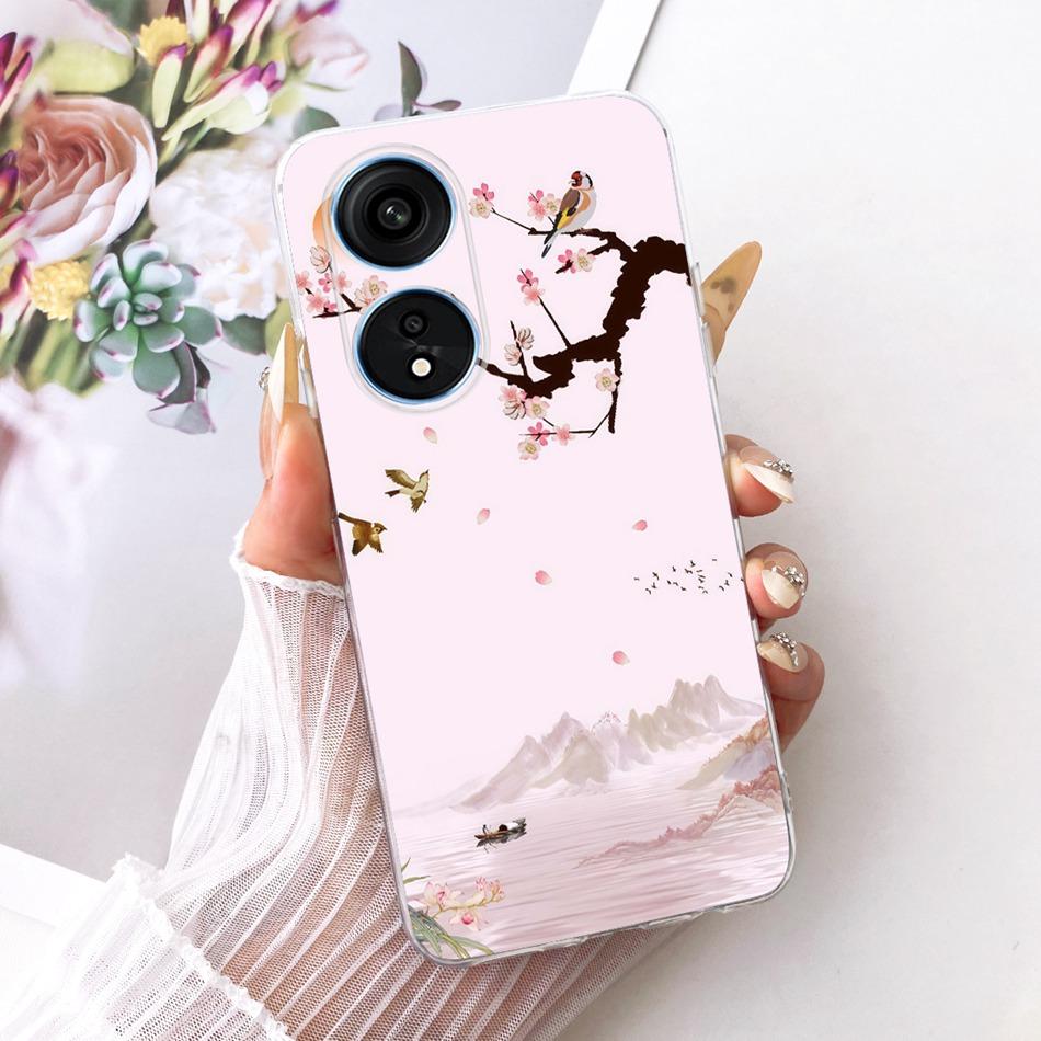 For OPPO Reno8 T 5G CPH2505 / Reno8 T CPH2481 (Reno 8T 4G) Cute Flower Butterfly Cat Painted Case Soft Silicone TPU Phone Cases