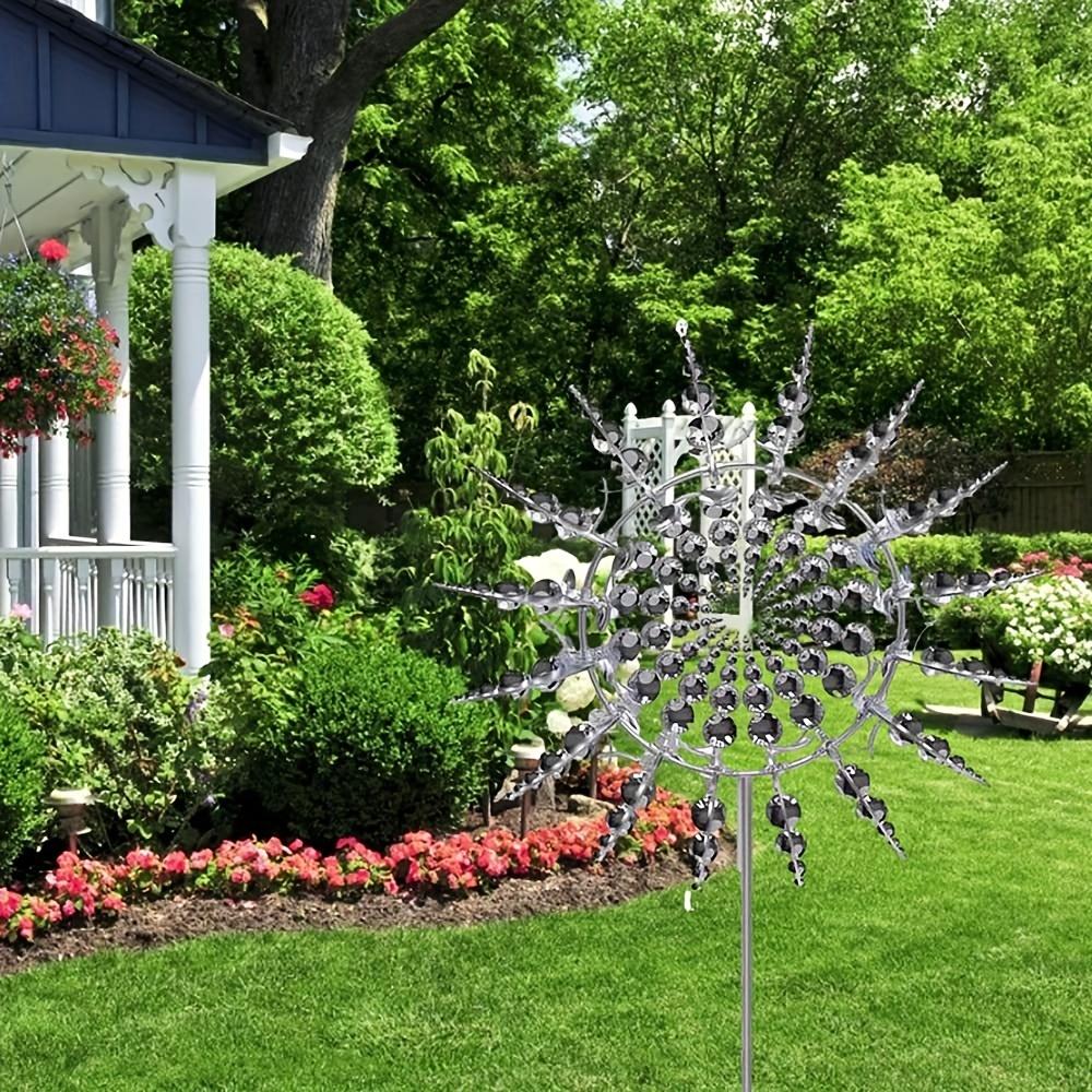 Unique and Magical Metal Windmill, 3D Wind Powered Kinetic Sculpture, Metal Wind Spinner