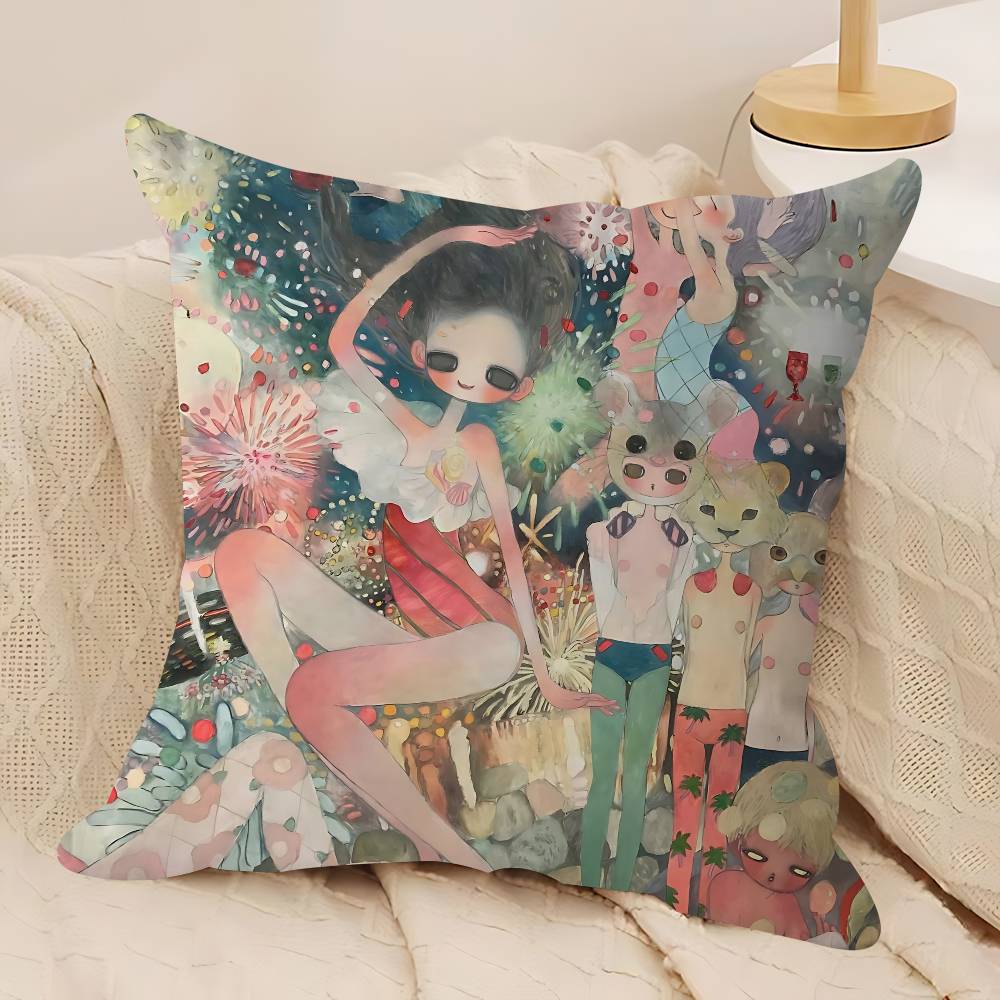 Мультяшная А-Ая Т-Такано Подушка Аниме Подушка Диван Кровать Подушка для головы Наволочка Чехол для подушки 45x45 см Мода 12x12Inch