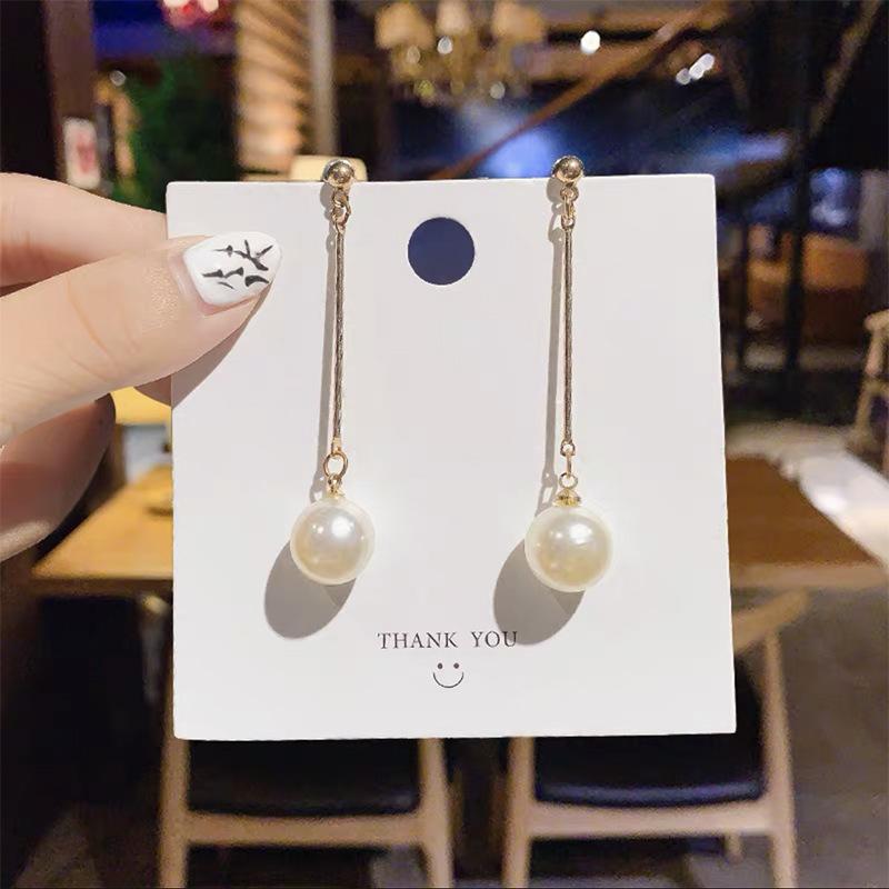 New Fashion Long Drop Earrings for Women Flower Star Moon Heart Butterfly Wings Crystal Pearl Round Geometry Tassel Ear Zircon