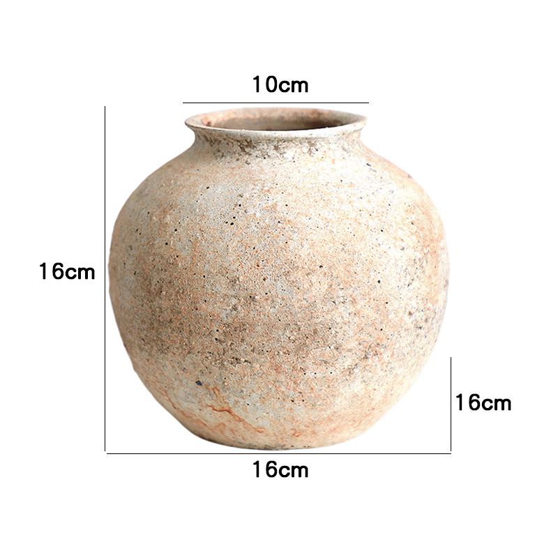 Ретро Ваби-саби Рустикальная Керамическая Ваза для Цветов для Декора Стола в Гостиной