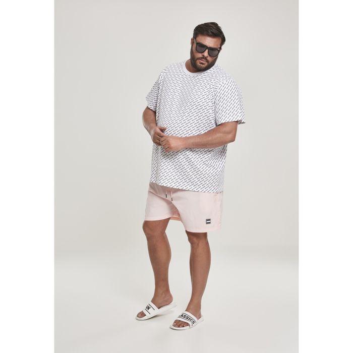 Short de bain - URBAN CLASSICS - Basic - Grandes tailles - Couleur rose - Pour homme