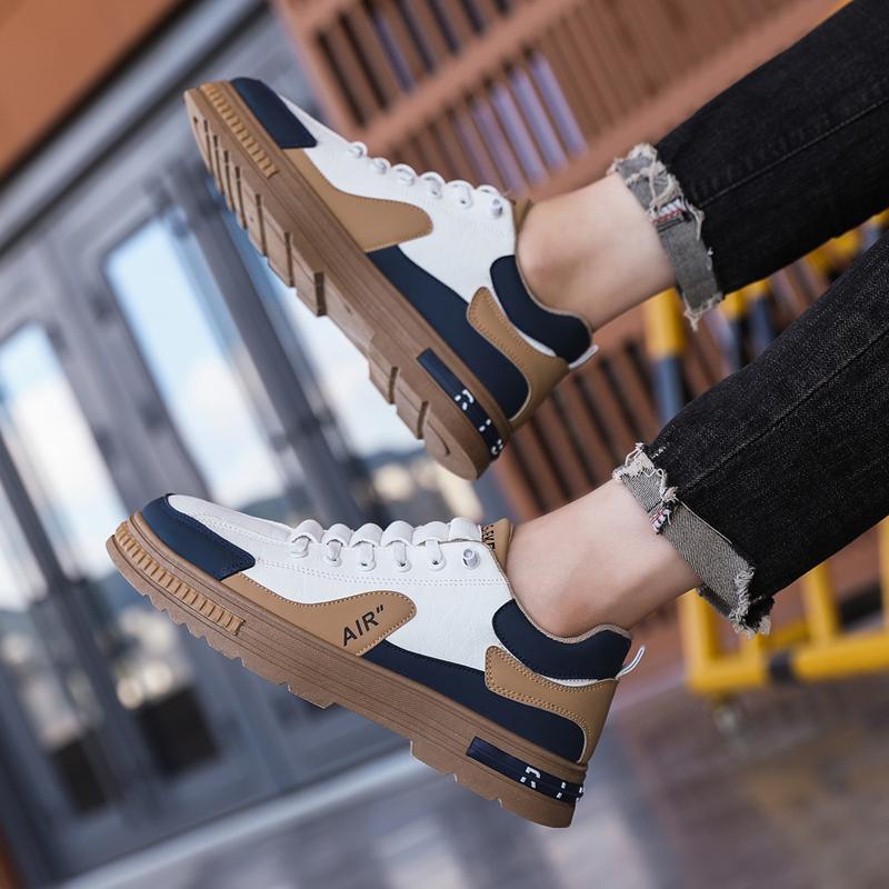 Thick Sole Versatile Clunky Sneaker For Men  New Trend Mesh Lace Up Breathable Casual Sports Shoes Increased Soft Soles