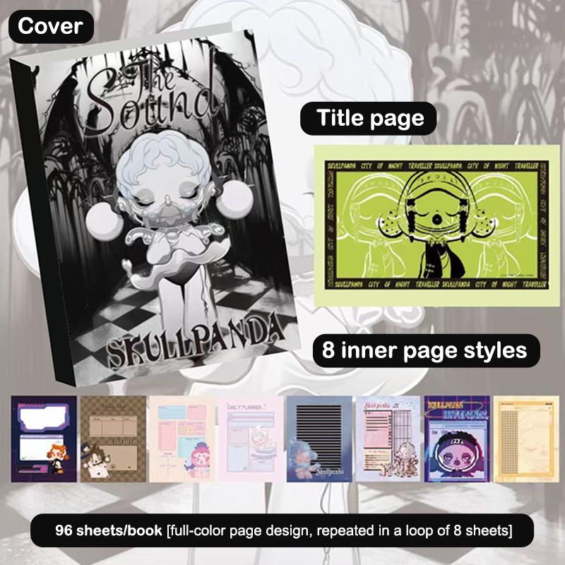 

96Sheets/Book Cute Cartoon Anime Bubble Mart Sp Series A5 Notebook Full Color Page Illustration Handbooks Stationery Supplies