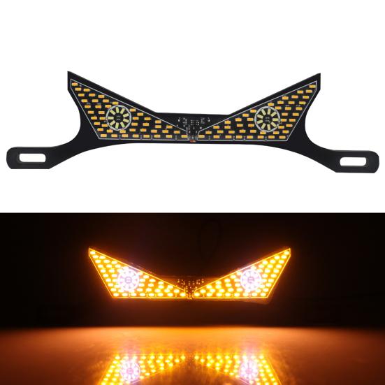 Motorcycle License Plate Screw Light with Demon Eye Shape Rear Taillights