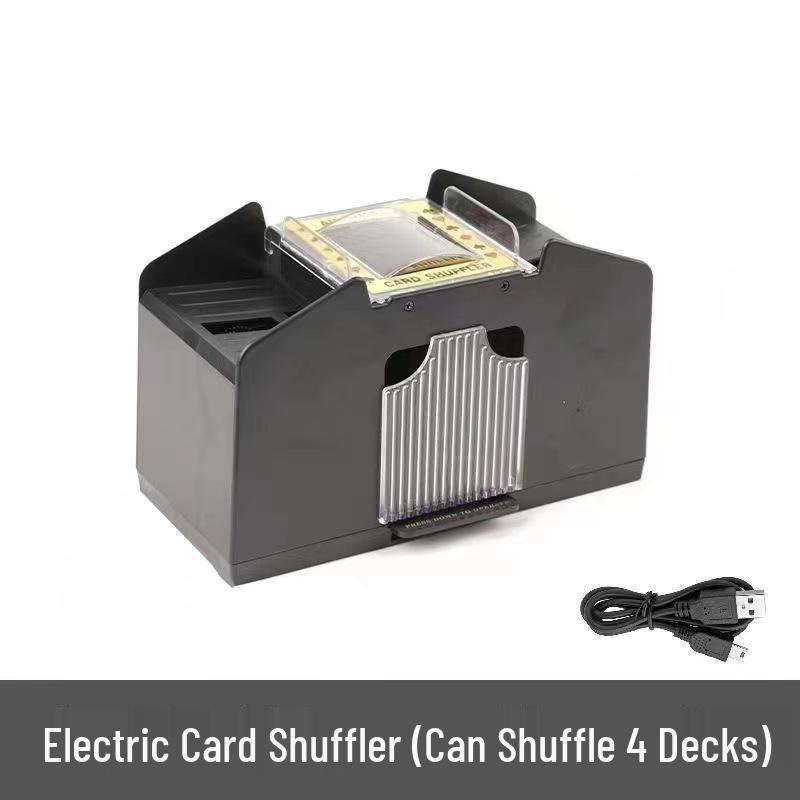New Shuffler: Automatic 2-4 Deck Card Shuffler - Perfect for Three Kingdoms Tabletop Games