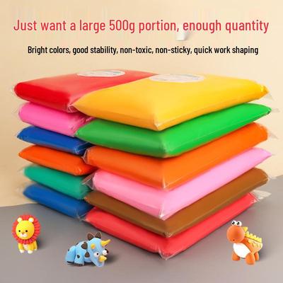 Superleichter 500g Kinder-DIY-Ton - 24 Farben, Großpackung