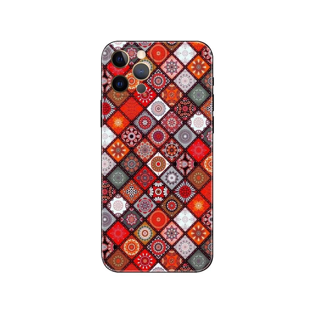 Husă de telefon cu artă cerc pentru iPhone Samsung Galaxy Redmi Xiaomi Oppo OnePlus Note SA 7 8 9 10 11 12 13 14 20 21 22 23 53 54 Pro Max Plus Ultra TPU moale