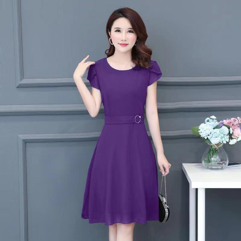 

Women s Summer Mid-Length Skirt - Stylish Multi-Color Dress for Ages 35-50 XXL 130-150