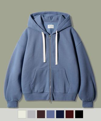 Fp142 Youthful Mellow Hoodie Zip-Up Slate Blue Sjhd1539