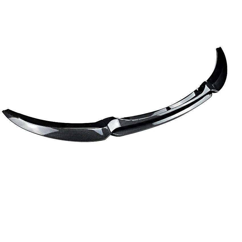 Gloss Black Or Carbon Look Car Front Bumper Lip Splitter For BMW 1 Series E82 E88 2008-2013 Bumper Canard Lip Splitter Body Kit