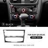 Real Carbon Fiber Sticker For compatible vehicle A4 A5 Q5 2009 2010 2011 2012 2013 2014 2015 2016 Console CD Panel Interior Trim Accessories.