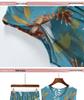 2023 Summer Cool Sleeveless Two-Piece Set for Women: Round Neck and Printed Design