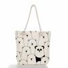 Multifunctional Animal Printed Thick Rope Shoulder Beach Bag Casual Large Capacity Handbag 7599