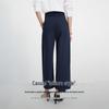 Navigare Women's Summer Lightweight Wide-Leg Cropped Pants