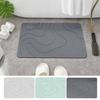 Super Absorbent Bathroom Anti-slip Mat 40x60cm Kitchen Floor Mat New Entrance Carpet