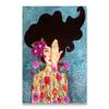 Vintage Abstract Girl Long Hair Flower Women Wall Art Canvas Painting Fashion Poster Wall Pictures For Living Room Home Decor