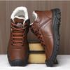 2026 Neue Winter Herrenschuhe Verdickte Plüsch Warme Schneestiefel Schnürstiefel Plateau-Stiefel Modische High-Top-Baumwollschuhe Botas Para Hombre