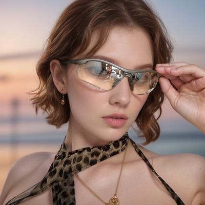 Wind Halbrahmen Radfahren Sonnenbrillen Winddichte Sonnenbrillen Weibliche Persönlichkeit Outdoor Sports Laufbrille Augenschutz Männlich