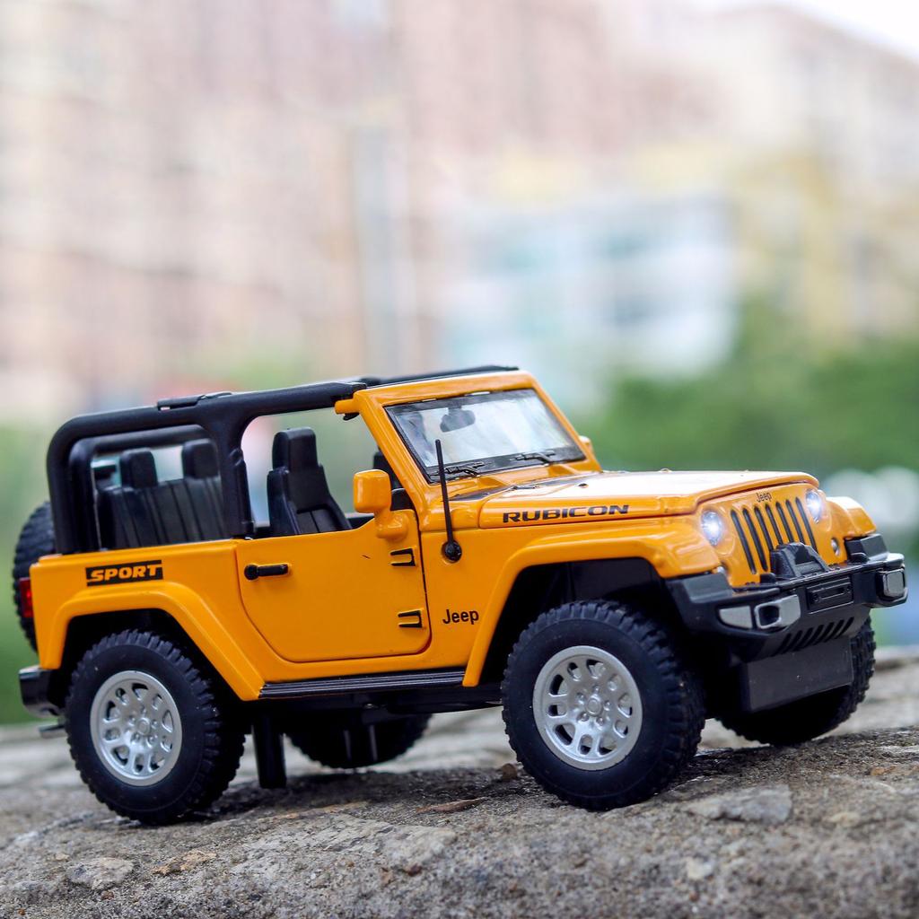 1:Model auta Wrangler v měřítku 32, stahovací autíčko ze zinkové slitiny se zvukem a světlem pro děti, chlapec, dívka