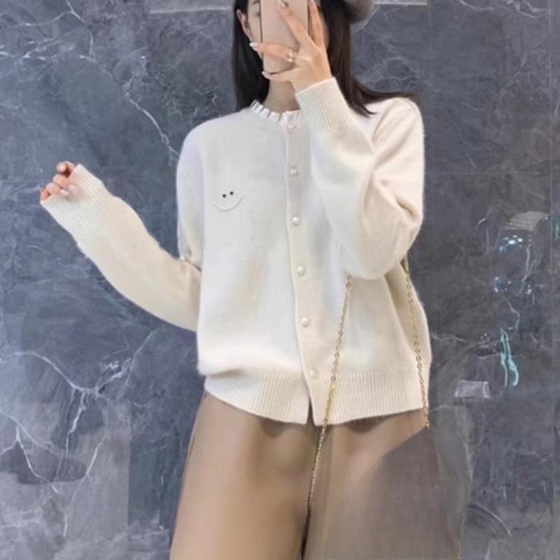 

YYFS Женская мода Повседневный Осень Зима Однотонный Принт Длинный Рукав О-Образным Вырезом Свитера Size: One Size бежевый