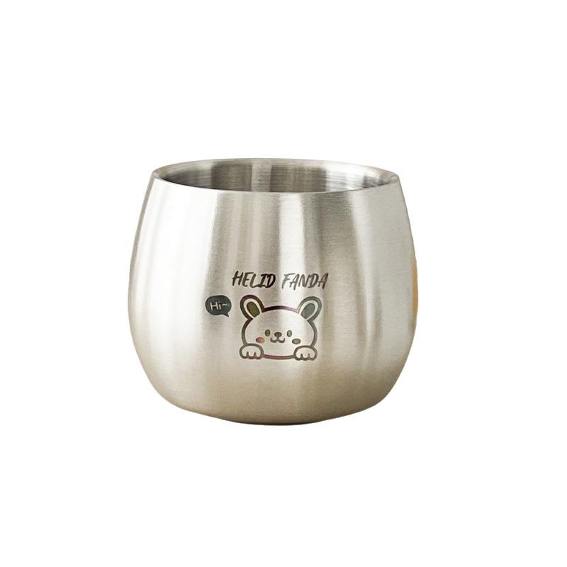304 Stainless Steel Children Drinking Cup Thickened Kids Water Cup  Kitchen Gadgets Accessories