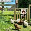 2D Flat 1pc Vintage Aluminum Sign Farm Animals Stacked Cow Pig Chicken Wall Decor Plaque for Home Kitchen Farmhouse Countryside Decor