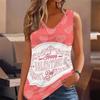 3D Heart-shaped Pattern Printed Tank Tops for Women Workout Yoga Gym Printed Summer Sport Shirts Plus Size Vests