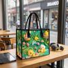  Easter Cartoon Tote Bag Cute Chick Print Large Capacity Daily Handbag for Shopping Travel Outdoor Use