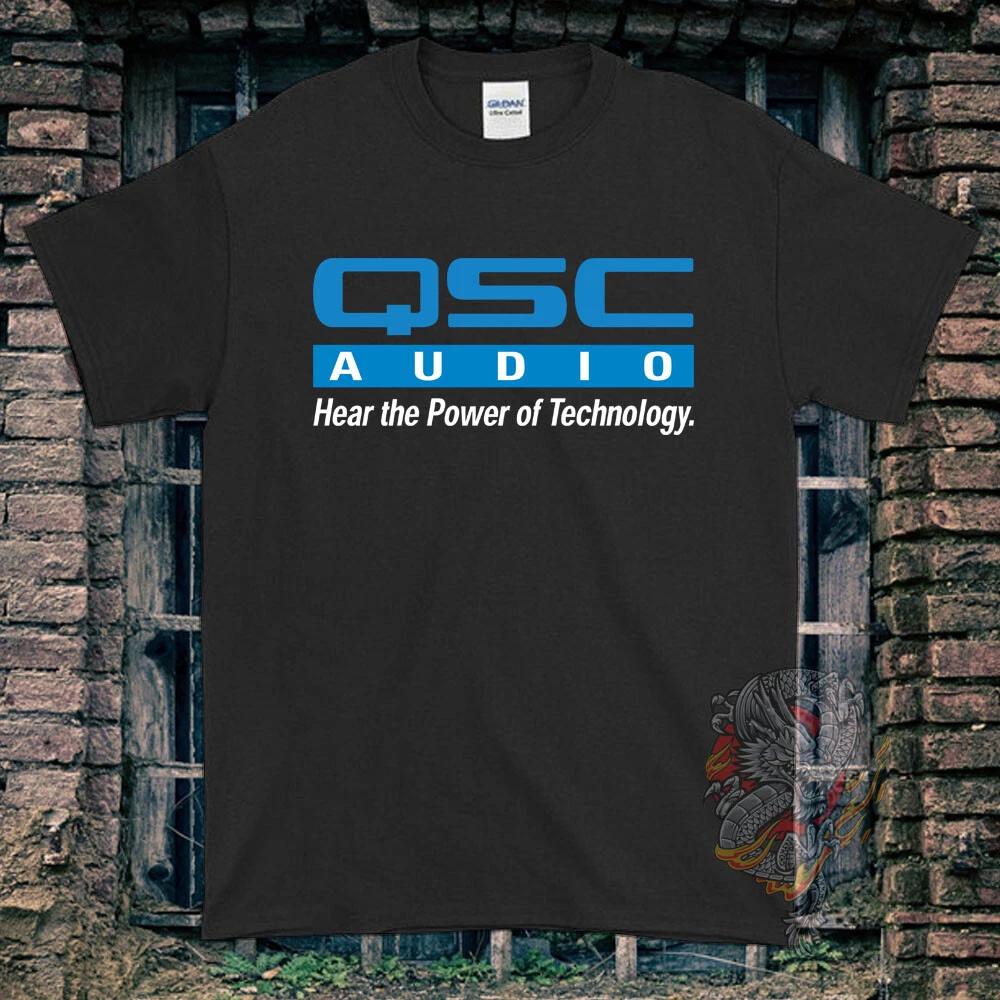 Black/White/Gray/Navy T-Shirt QSC Audio Size S to 5XL S