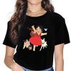 Magliette Casual Carine da Donna Magliette Girocollo Maglietta a Maniche Corte Heidi Abbigliamento Classico