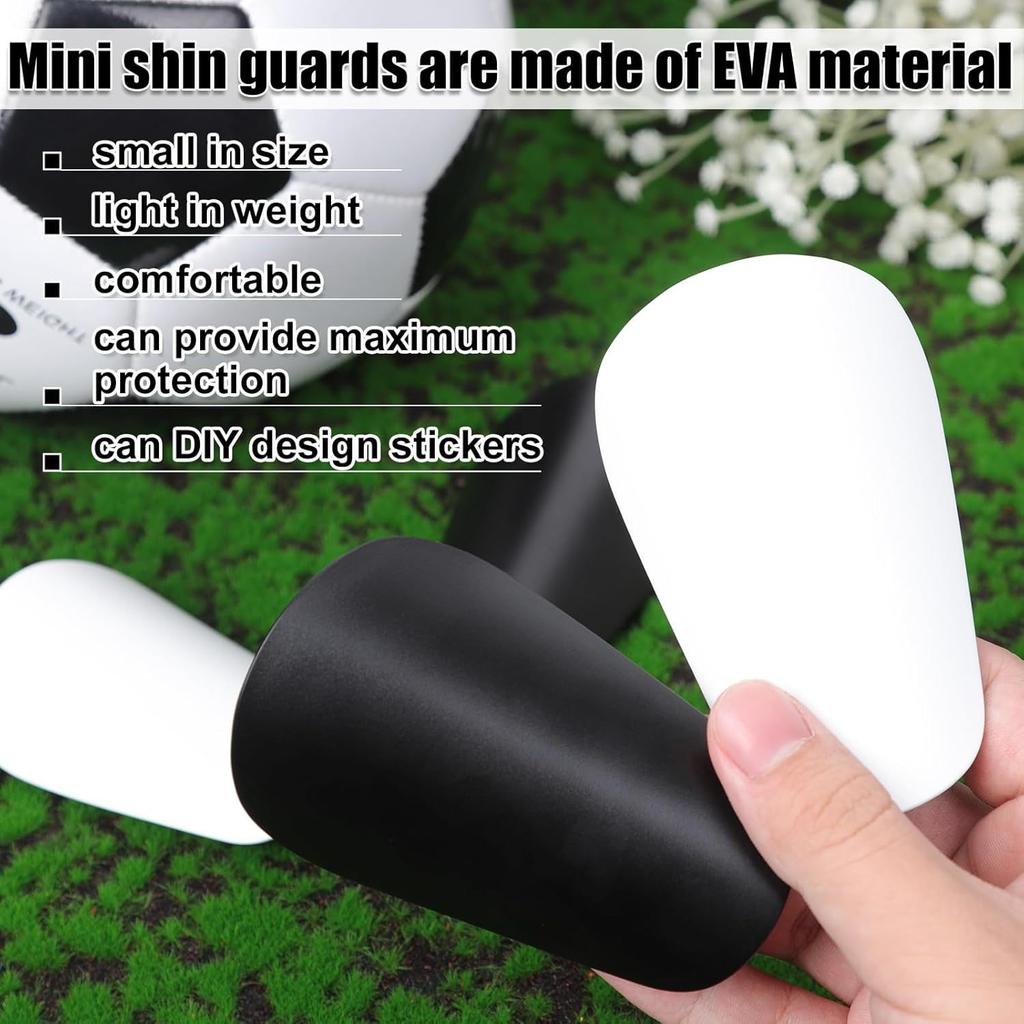 4 pcs Super Mini Soccer Leg Guards Comfortable Small Soccer Leg Guards Protective Gear Soccer Training Gear Soccer Player Gear