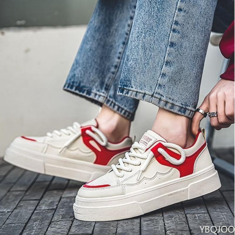 Spring Summer New Men's Shoes Thick Soled Trendy Versatile Casual Simple Comfortable Wear-resistant Sports Board Shoes