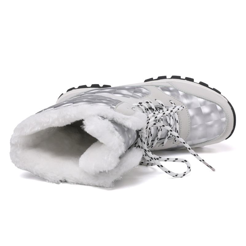 Madingi moteriški žieminiai sniego batai, neperšlampami sportbačiai, šilti neslidūs batai, lauko moteriški žygio batai, darbo batai Botas Mujer2024