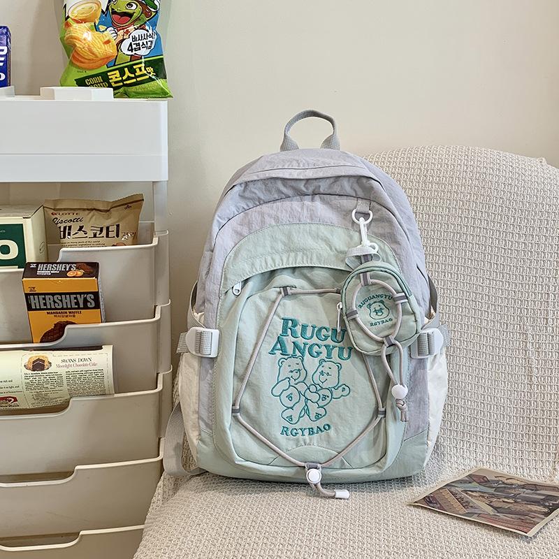Высококачественный школьный рюкзак для девочек, японский стиль, для учеников средней школы, повседневный универсальный рюкзак, дофаминовый мягкий рюкзак для девочек серый