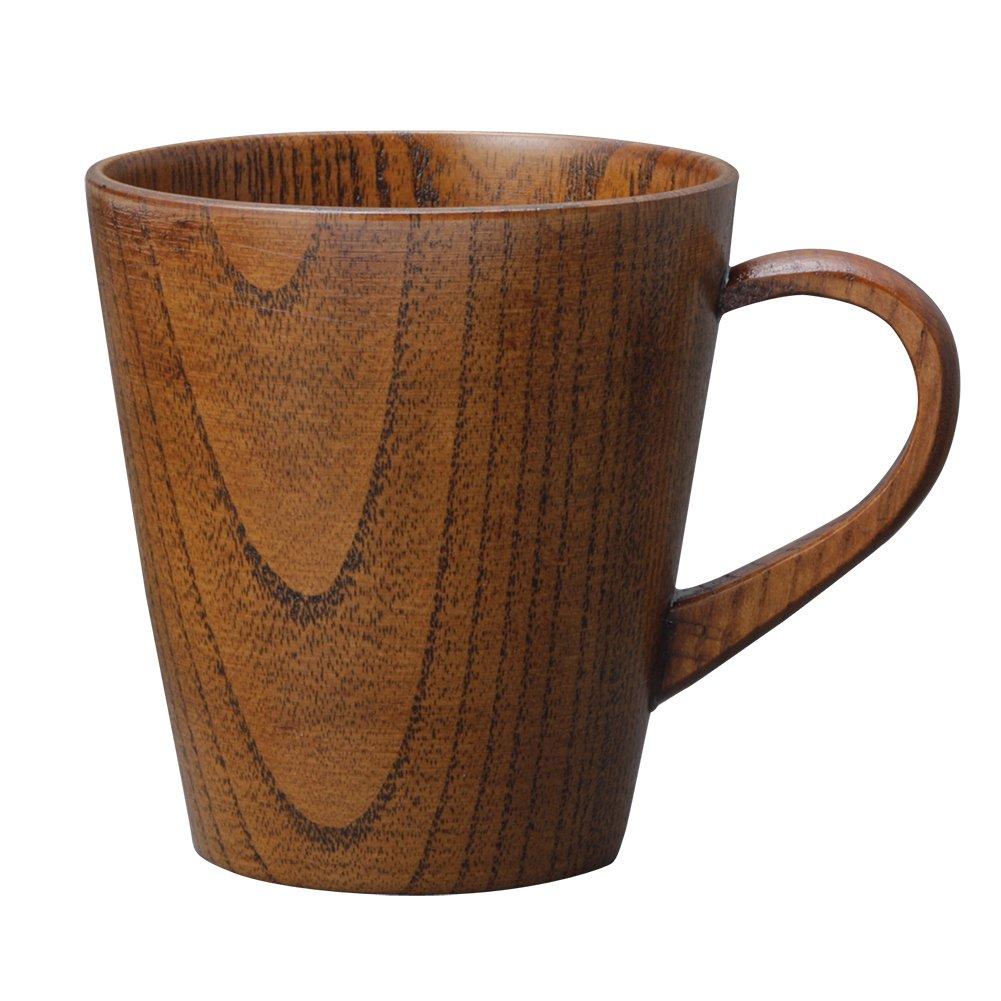 Nagao Handled Lacquered Teacup, Wooden, WK-X22 коричневый