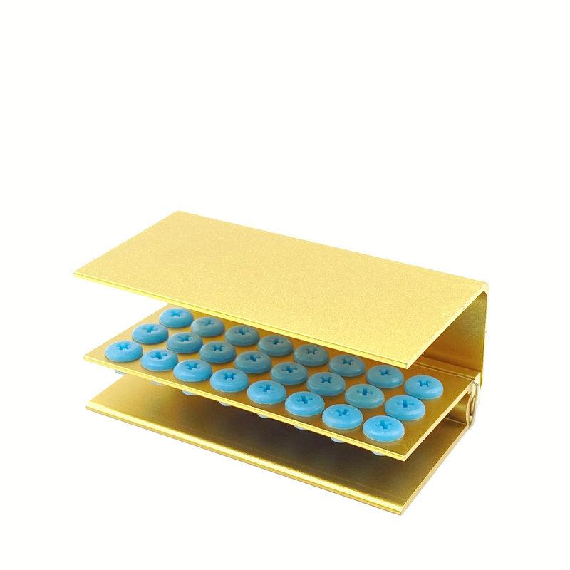 10/16/24 holes Dental Burs Holder Block Case for High Speed Burs& Low Speed Burs Dental Autoclavable Burs Holder